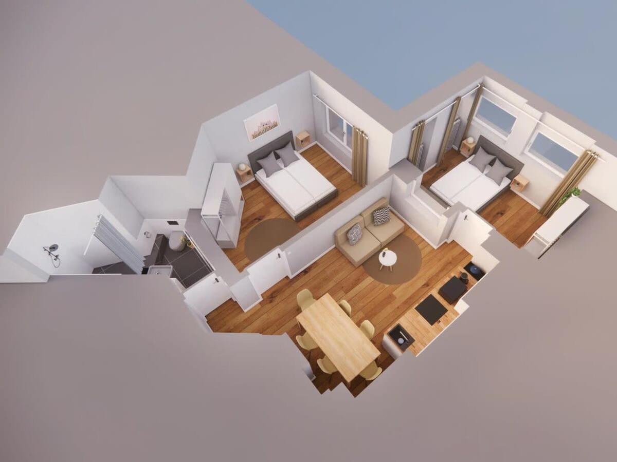 Hamburg City Apartment For 7 외부 사진